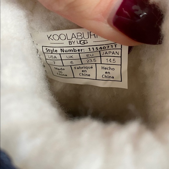 Koolaburra by UGG Kids Koola Short Stars Boots Toddler Navy Insignia Blue Size 7 - Picture 10 of 12